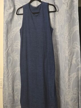 J. Jill Sleeveless Dark Navy Midi Tank Dress